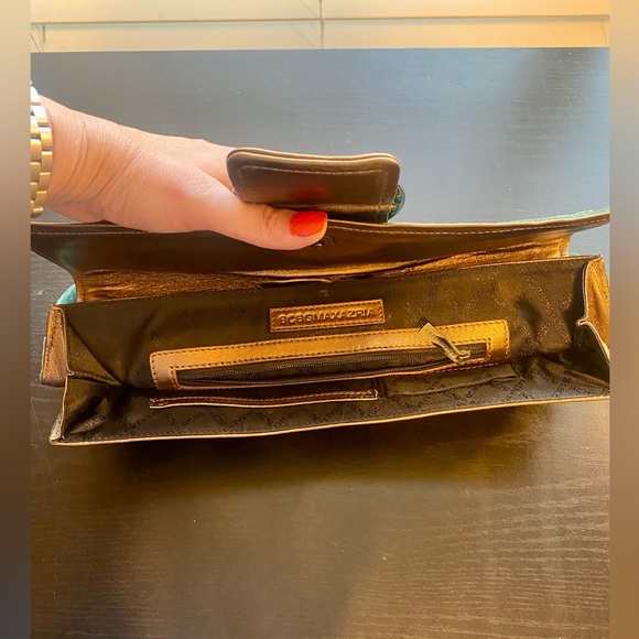 Vintage Look Green Velvet Clutch - Picture 4 of 8